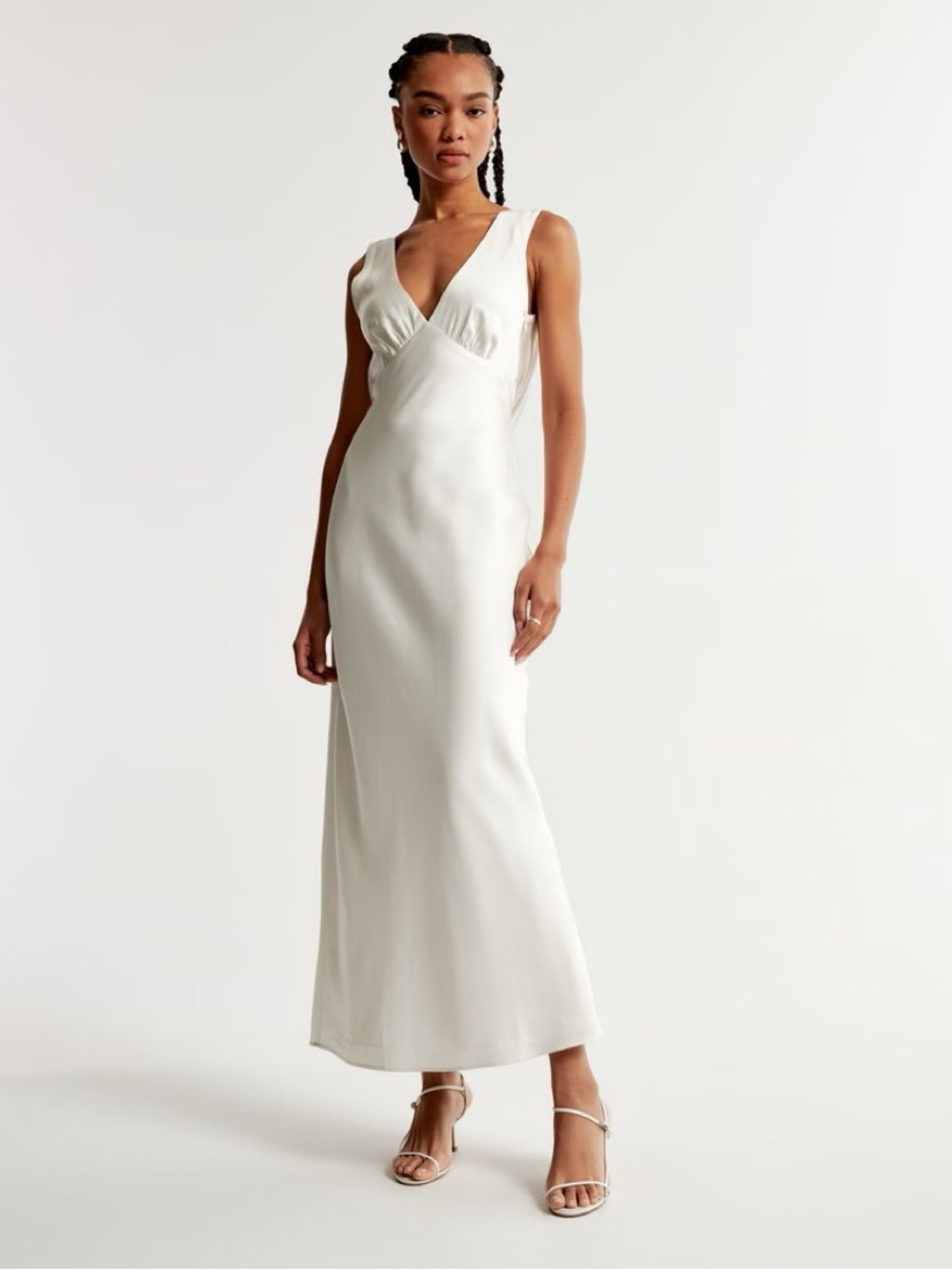 Abercrombie & Fitch Plunge Cowl Back Maxi Dress